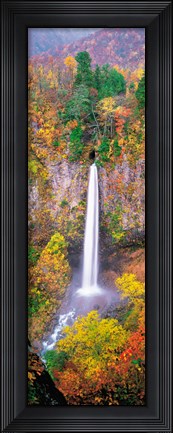 Framed Shiramizu Waterfall Gifu Shirakawa-mura Japan Print