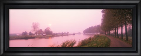 Framed Sunset Pumerend Netherlands Print