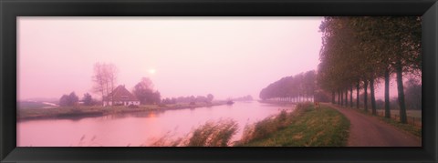 Framed Sunset Pumerend Netherlands Print