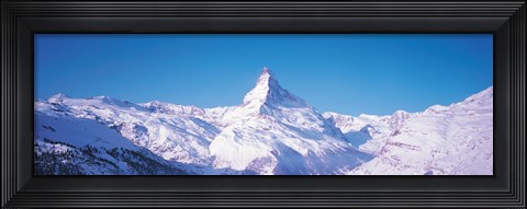 Framed Mt Matterhorn Valais Sunnegga Switzerland Print