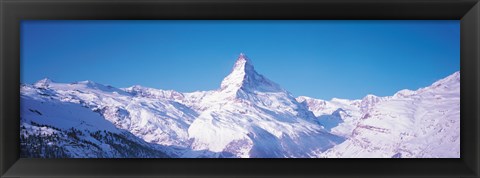 Framed Mt Matterhorn Valais Sunnegga Switzerland Print