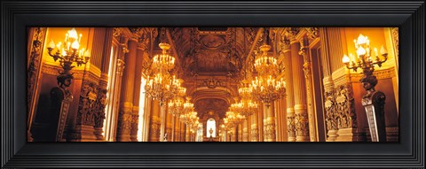 Framed Interior Opera Paris France Print