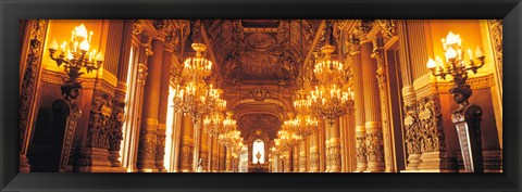 Framed Interior Opera Paris France Print