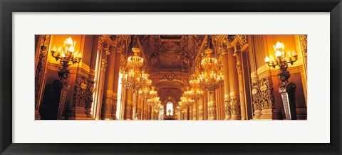 Framed Interior Opera Paris France Print