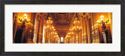 Framed Interior Opera Paris France Print