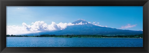 Framed Mt Fuji &amp; Tanuki-Ko Shizuoka Japan Print