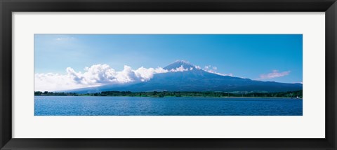 Framed Mt Fuji &amp; Tanuki-Ko Shizuoka Japan Print