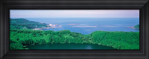 Framed Oga-Hantou Futatumegata Akita Japan Print