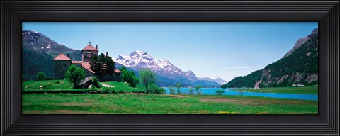 Framed Sils Maria Switzerland Print