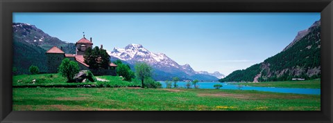 Framed Sils Maria Switzerland Print