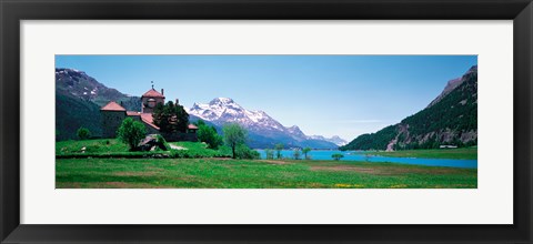 Framed Sils Maria Switzerland Print