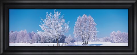 Framed Winter scenic Germany Print