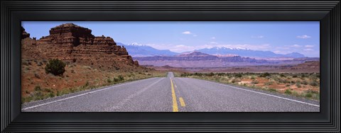 Framed Road passing through a landscape, Utah State Route 95, Utah, USA Print