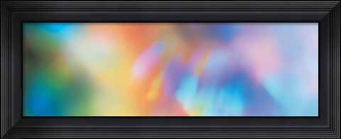 Framed Multi Color Abstract Print