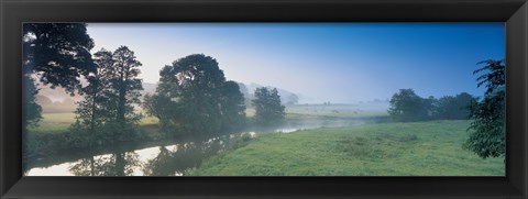 Framed Taw River near Barnstaple N Devon England Print