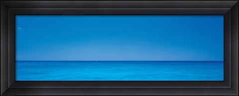 Framed Ocean view, Waikiki Oahu HI Print