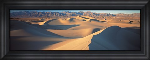 Framed Sunset Mesquite Flat Dunes Death Valley National Park CA USA Print