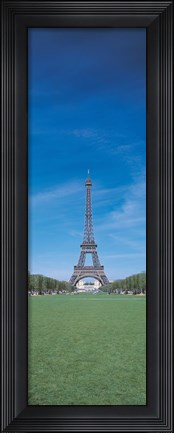 Framed Distant View of Eiffel Towel (horizontal) Print
