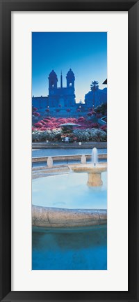 Framed Spanish Steps Rome Italy Print