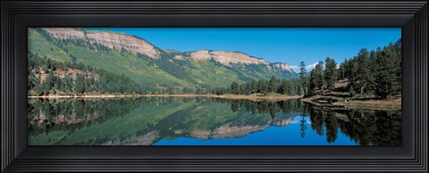 Framed Hariland Lake &amp; Hermosa Cliffs Durango CO USA Print