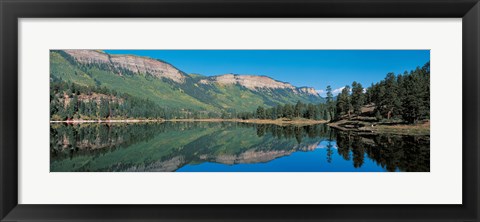 Framed Hariland Lake &amp; Hermosa Cliffs Durango CO USA Print