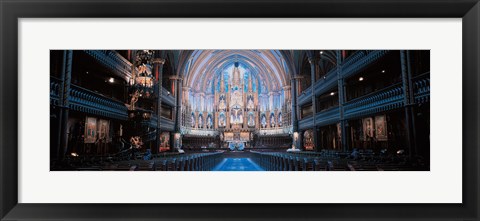 Framed Notre-Dame Basilica Montreal Quebec Canada Print