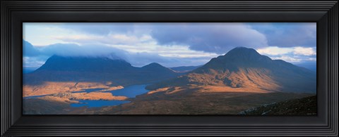 Framed Cul Moor &amp; Cul Beag (Mountains) Stac Pollaidh National Nature Reserve Scotland Print
