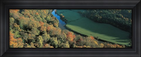 Framed Wye Valley S Wales Print