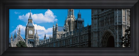 Framed Victoria Tower &amp; Big Ben London England Print