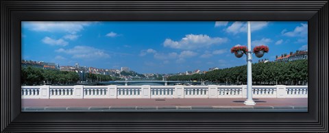 Framed Wilson Bridge Lyon France Print