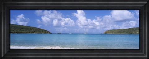 Framed Clouds over the sea, Salt Pond Bay, Virgin Islands National Park, St. John, US Virgin Islands Print