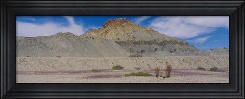 Framed Clouds over mountains, Caineville Mesa, Wayne County, Utah, USA Print