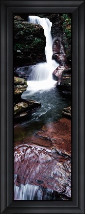 Framed Close-up of a waterfall, Ricketts Glen State Park, Pennsylvania, USA Print