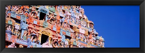 Framed Low angle view of a temple, Tiruchirapalli, Tamil Nadu, India Print