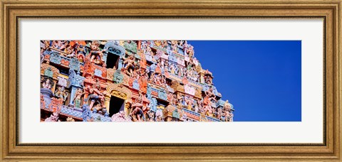 Framed Low angle view of a temple, Tiruchirapalli, Tamil Nadu, India Print