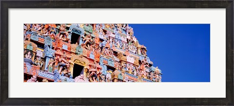 Framed Low angle view of a temple, Tiruchirapalli, Tamil Nadu, India Print