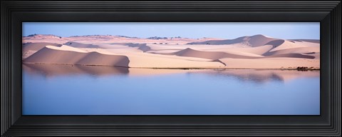Framed Sand dunes at the seaside, Mui Ne, Vietnam Print