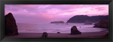 Framed Myers Creek Beach, Oregon Print