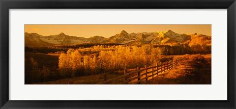 Framed Dallas Divide, San Juan Mountains, Colorado (sepia) Print