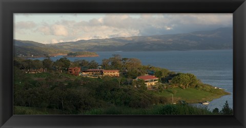 Framed High angle view of houses in a village, Guanacaste, Costa Rica Print