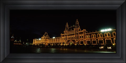 Framed Red Square at Night, Moscow, Russia Print