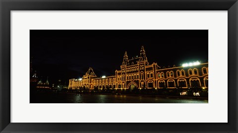 Framed Red Square at Night, Moscow, Russia Print