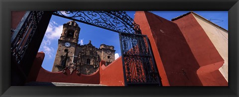 Framed Gate Leading to La Valenciana Church, Guanajuato, Mexico Print