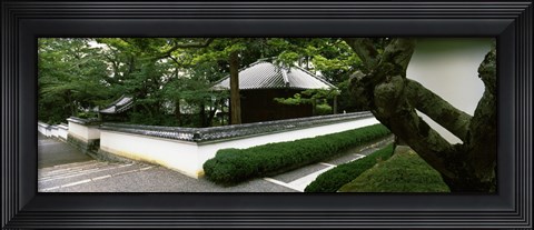Framed Trees near a temple, Nanzenji Temple, Kyoto, Kyoto Prefecture, Kinki Region, Honshu, Japan Print