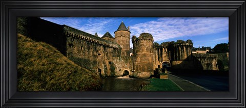 Framed Low angle view of a castle, Chateau de Fougeres, Fougeres, Ille-et-Vilaine, Brittany, France Print