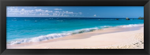 Framed Waves on the beach, Warwick Long Bay, South Shore Park, Bermuda Print