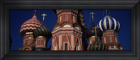 Framed Low angle view of a church, St. Basil&#39;s Cathedral, Red Square, Moscow, Russia Print