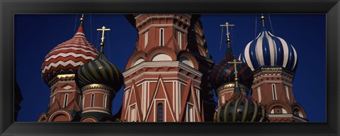 Framed Low angle view of a church, St. Basil&#39;s Cathedral, Red Square, Moscow, Russia Print