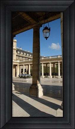 Framed Columns in a palace, Palais Royal, Paris, France Print