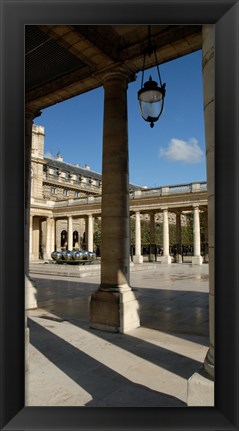 Framed Columns in a palace, Palais Royal, Paris, France Print
